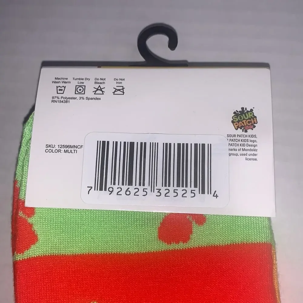 CRAZY‎ SOCKS Sour Patch Kids Socks. Large